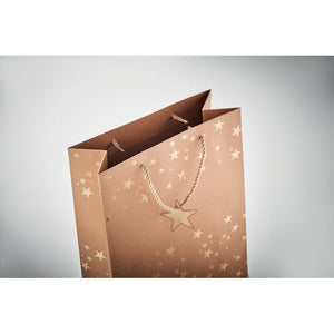 Busta regalo natalizia Oro - personalizzabile con logo