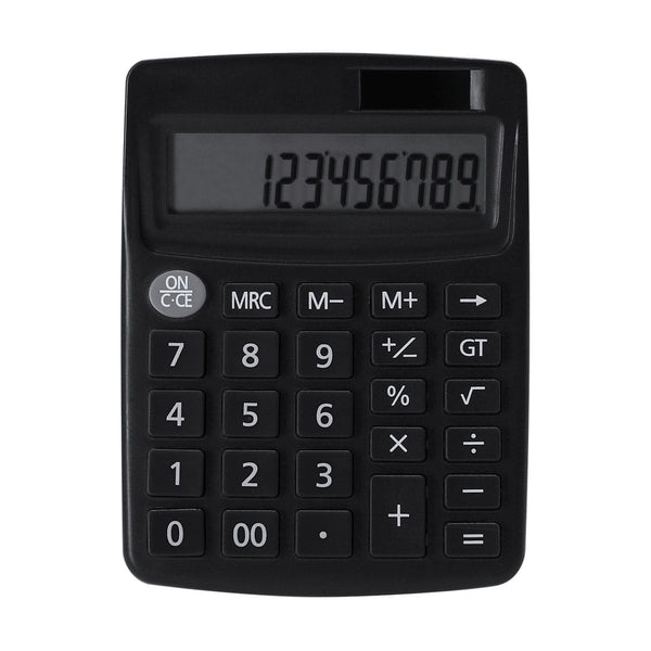 Calcolatrice Arabela nero - personalizzabile con logo