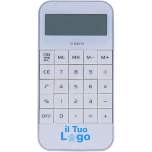 Calcolatrice bianco - personalizzabile con logo