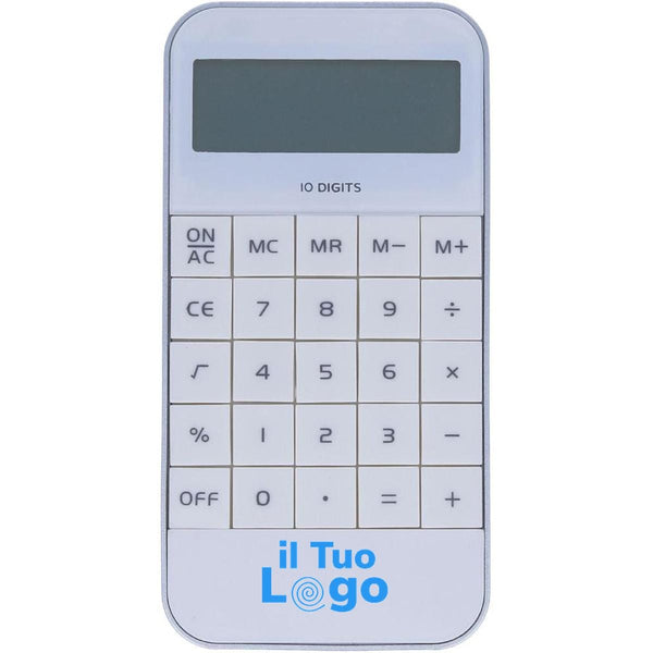 Calcolatrice bianco - personalizzabile con logo