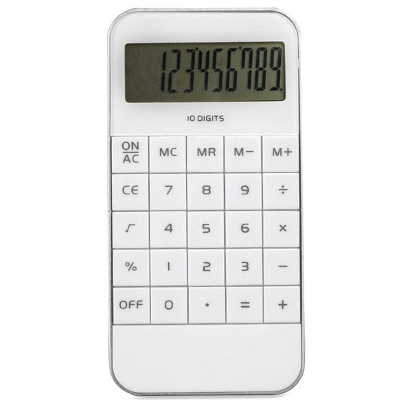Calcolatrice bianco - personalizzabile con logo