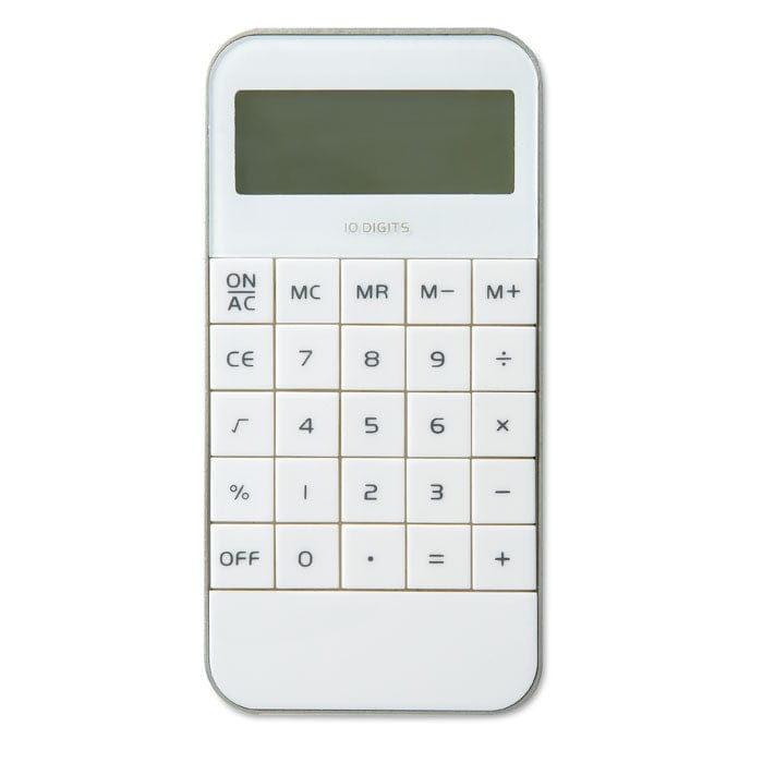Calcolatrice bianco - personalizzabile con logo