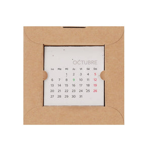 Calendario da Tavolo di Semi Krily natural - personalizzabile con logo