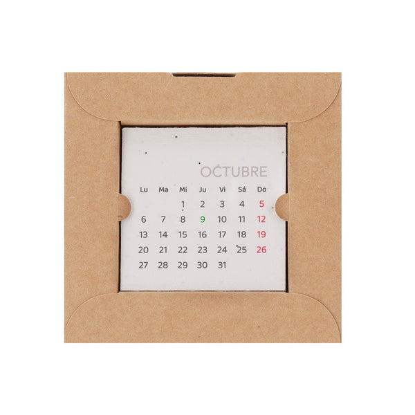 Calendario da Tavolo di Semi Krily natural - personalizzabile con logo