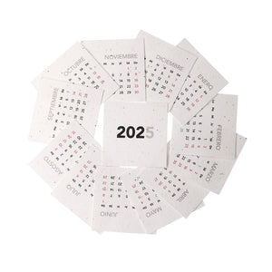 Calendario da Tavolo di Semi Krily natural - personalizzabile con logo