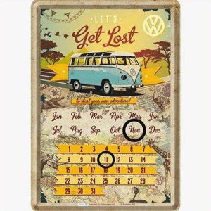 Calendario di latta vintage - personalizzabile con logo