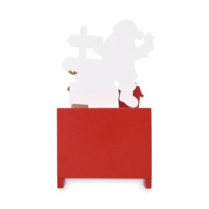 Calendario di Natale in legno Misto - personalizzabile con logo
