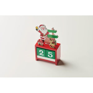 Calendario di Natale in legno Misto - personalizzabile con logo