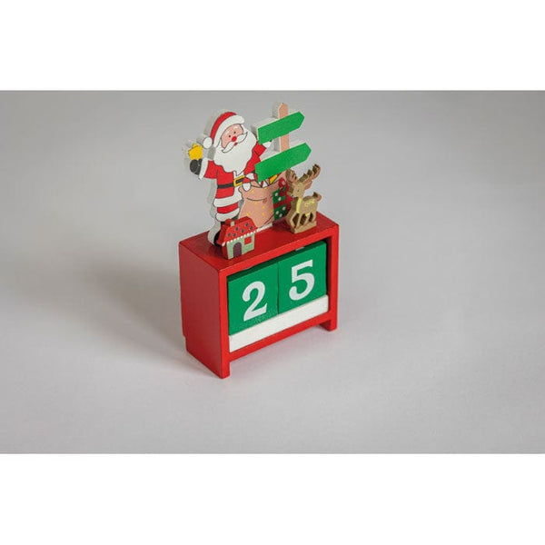 Calendario di Natale in legno Misto - personalizzabile con logo