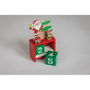 Calendario di Natale in legno Misto - personalizzabile con logo