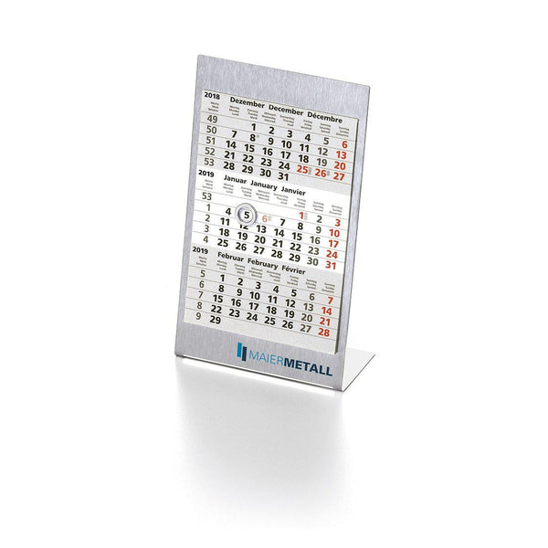 Calendario magnetico postabile Alluminio - personalizzabile con logo