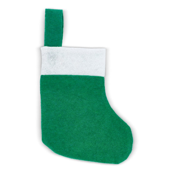 Calza di Natale in feltro 24 cm - personalizzabile con logo