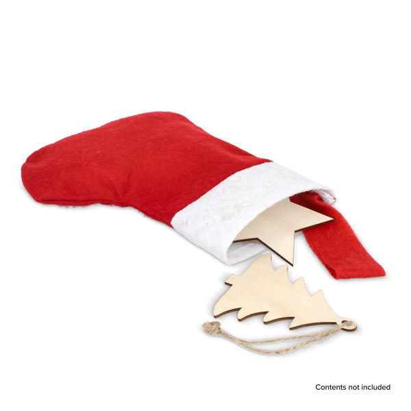 Calza di Natale in feltro 24 cm - personalizzabile con logo