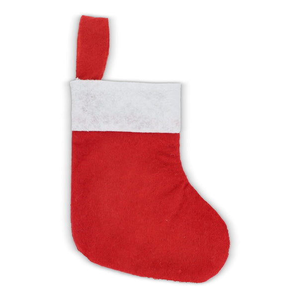 Calza di Natale in feltro 24 cm - personalizzabile con logo
