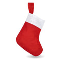Calza di Natale in feltro 24 cm Rosso - personalizzabile con logo
