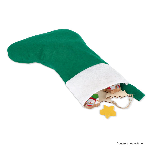 Calza di Natale in feltro 43 cm - personalizzabile con logo
