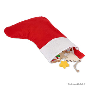 Calza di Natale in feltro 43 cm - personalizzabile con logo