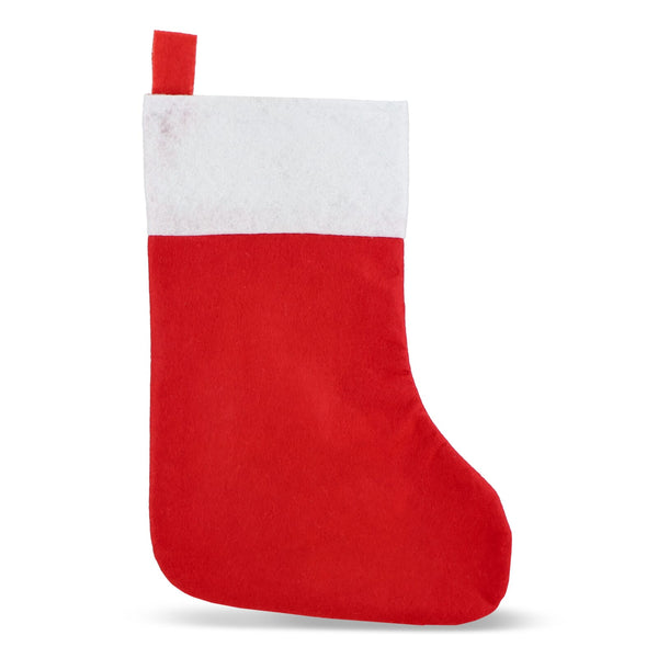 Calza di Natale in feltro 43 cm - personalizzabile con logo