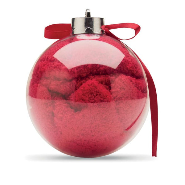 Calzino di Babbo Natale Rosso - personalizzabile con logo