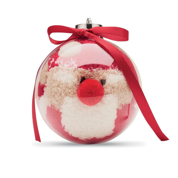 Calzino di Babbo Natale Rosso - personalizzabile con logo