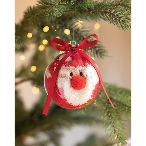 Calzino di Babbo Natale Rosso - personalizzabile con logo