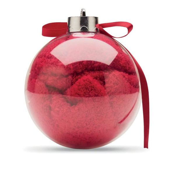 Calzino di Babbo Natale Rosso - personalizzabile con logo