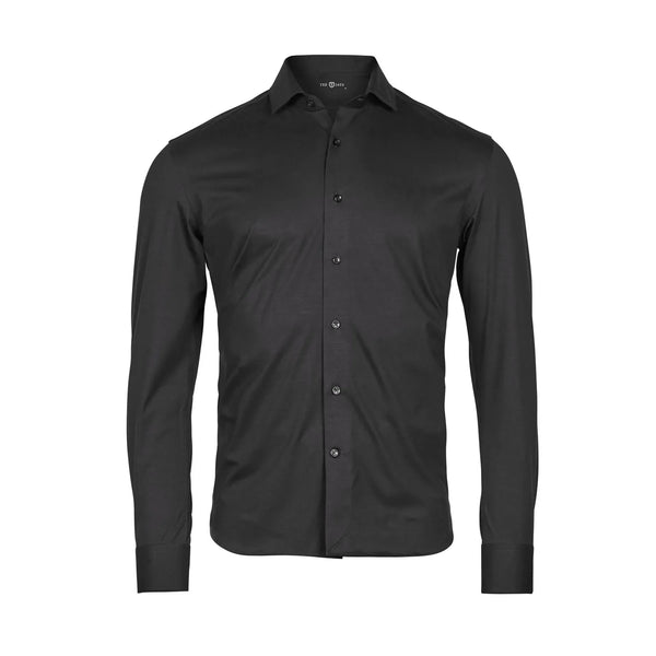 Camicia Active Stretch nero / S - personalizzabile con logo