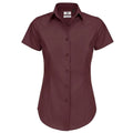 Camicia Black Tie Manica Corta Donna rosso / XS - personalizzabile con logo