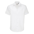 Camicia Black Tie Manica Corta Uomo bianco / S - personalizzabile con logo