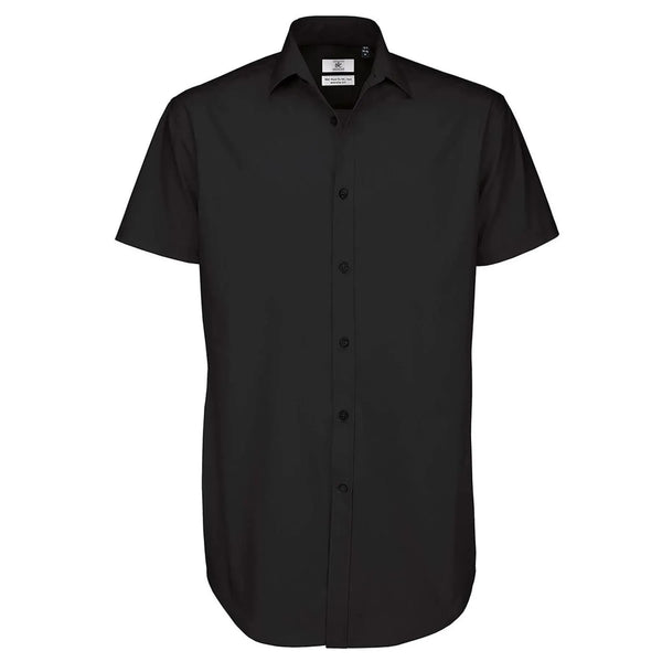 Camicia Black Tie Manica Corta Uomo - personalizzabile con logo