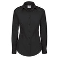 Camicia Black Tie Manica Lunga Donna nero / XS - personalizzabile con logo