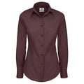 Camicia Black Tie Manica Lunga Donna rosso / XS - personalizzabile con logo