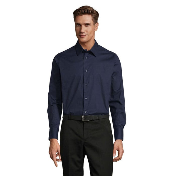 Camicia Brighton Uomo blu navy / S - personalizzabile con logo