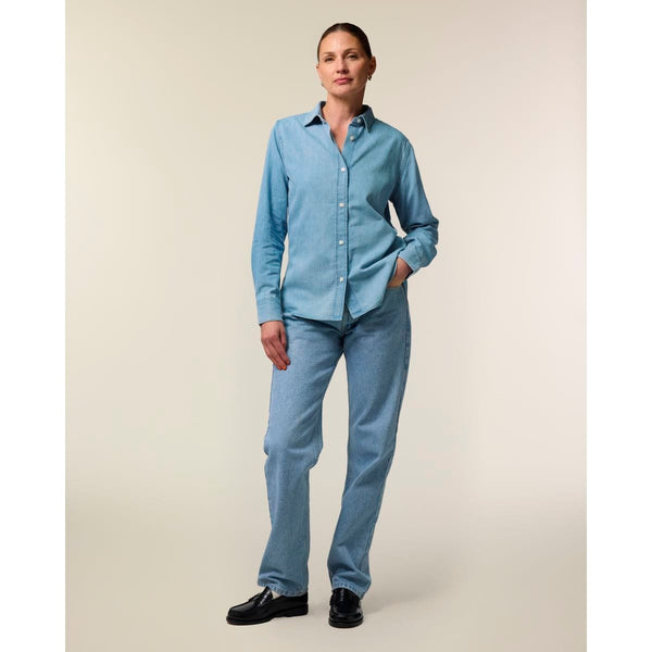 Camicia Donna In Jeans Stella Denim Shirt - personalizzabile con logo