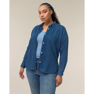 Camicia Donna In Jeans Stella Denim Shirt - personalizzabile con logo