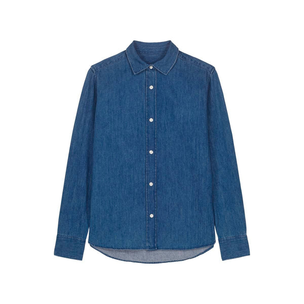 Camicia Donna In Jeans Stella Denim Shirt mid wash / XS - personalizzabile con logo