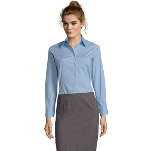 Camicia Eden  Donna 140G azzurro / XS - personalizzabile con logo