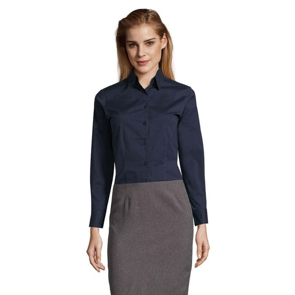 Camicia Eden  Donna 140G blu navy / XS - personalizzabile con logo