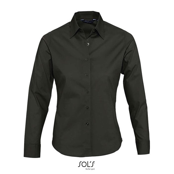 Camicia Eden  Donna 140G Nero / XS - personalizzabile con logo