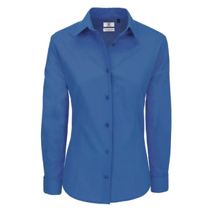 Camicia Heritage Manica Lunga Donna blu / XS - personalizzabile con logo