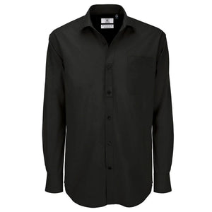 Camicia Heritage Manica Lunga Uomo nero / S - personalizzabile con logo