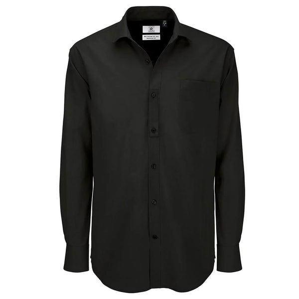 Camicia Heritage Manica Lunga Uomo nero / S - personalizzabile con logo