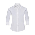Camicia Ladies 3/4 Sleeve Easy Care Fitted bianco / XS - personalizzabile con logo