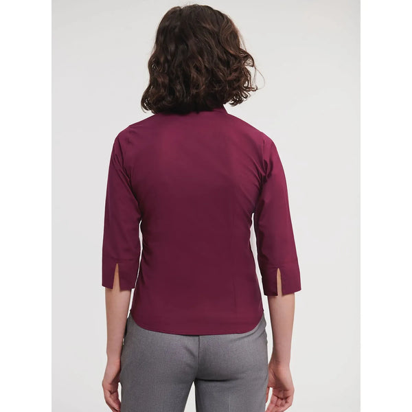Camicia Ladies 3/4 Sleeve Easy Care Fitted - personalizzabile con logo