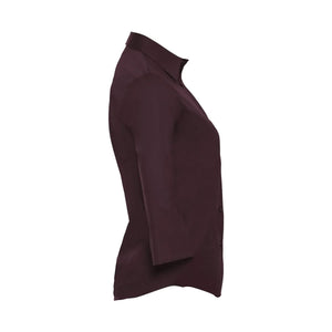 Camicia Ladies 3/4 Sleeve Easy Care Fitted - personalizzabile con logo