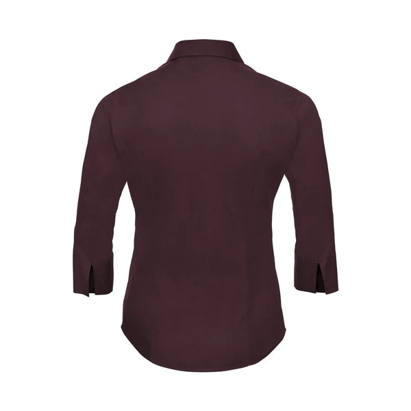 Camicia Ladies 3/4 Sleeve Easy Care Fitted - personalizzabile con logo