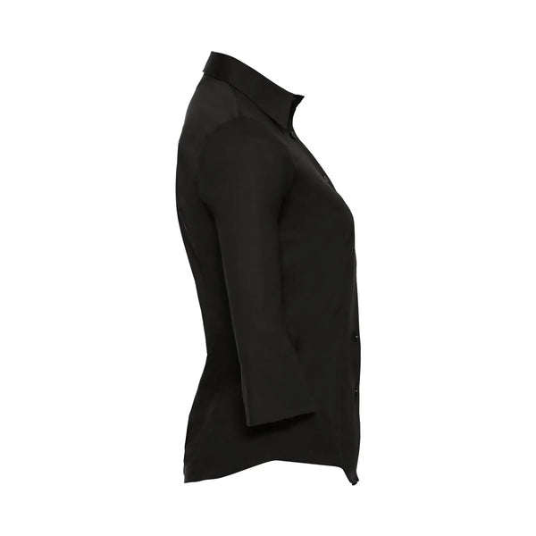 Camicia Ladies 3/4 Sleeve Easy Care Fitted - personalizzabile con logo