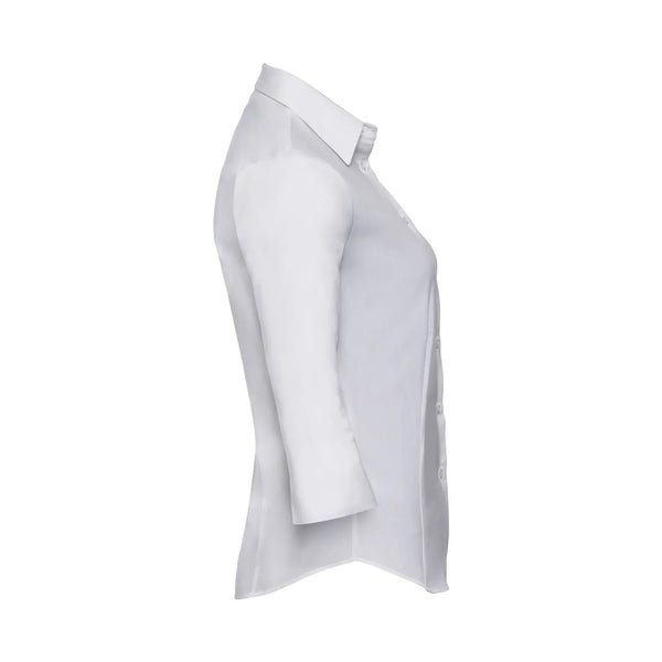 Camicia Ladies 3/4 Sleeve Easy Care Fitted - personalizzabile con logo