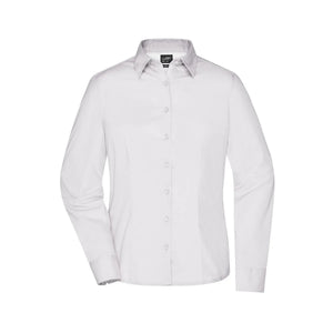 Camicia Ladies Business  Longsleeve bianco / XS - personalizzabile con logo