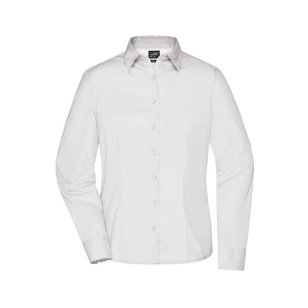 Camicia Ladies Business  Longsleeve bianco / XS - personalizzabile con logo